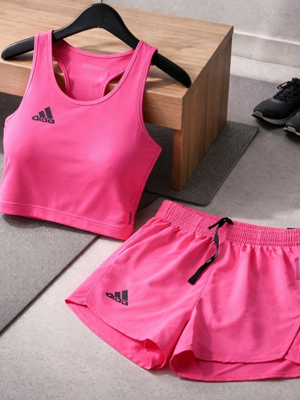 Adidas Adizero Bra & Shorts Matching Set , E Short Size S , E Crtop Size S